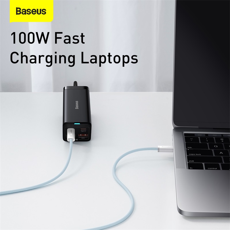 [HSHOP] Baseus 100W Cáp USB C Cáp USB C sang USB Loại C cho  Pro  PD Cáp sạc nhanh Dây cáp Type-c cho Xiaomi