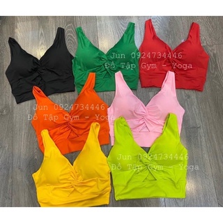 Áo bra Croptop xoắn ngực tập gym yoga