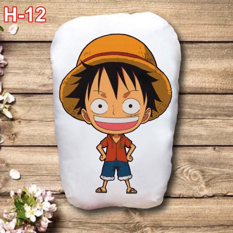 Gấu ôm one piece 2 mặt ảnh / Gối ngủ anime one piece