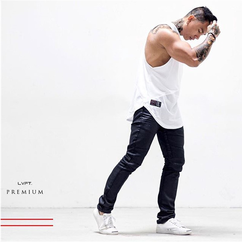 Áo thun không tay thoáng khí dáng rộng co giãn thích hợp tập thể dục