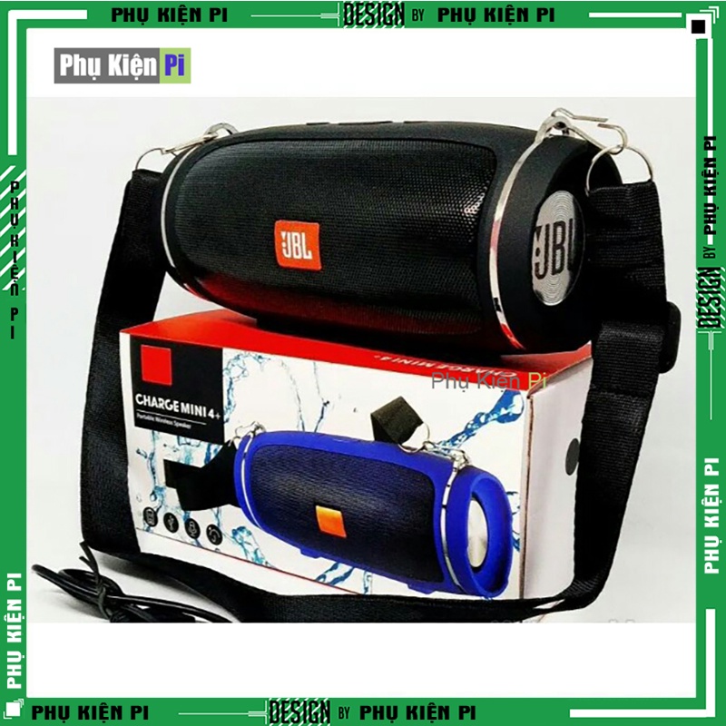 Loa Bluetooth JBL Charge 4+ Mini bass tốt khoẻ - có dây đeo hàng cao cấp
