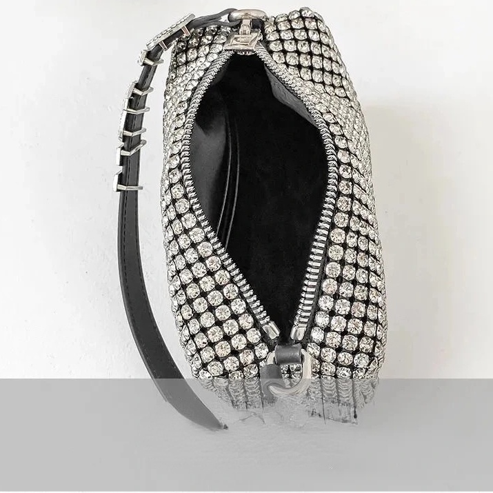 Túi Xách Đeo Chéo Đính Đá Lấp Lánh Thời Trang Mới Cho Nữ