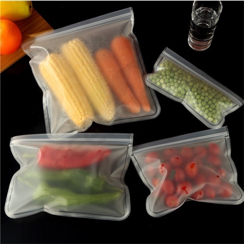 Túi Silicone Đựng Thực Phẩm Có Khóa Kéo Tái Sử Dụng Tiện Lợi