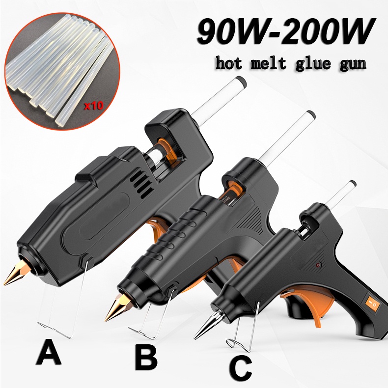 Dụng cụ bắn keo nhiệt điện mini 90w-200w kèm 10 keo dán chất lượng cao