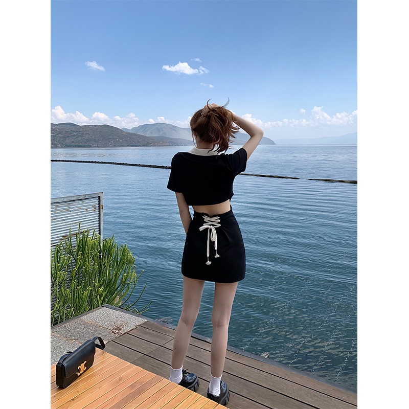 Đầm polo Ôm Dáng Hở Eo Thời Trang Mùa Hè Quyến Rũ Cho Nữ