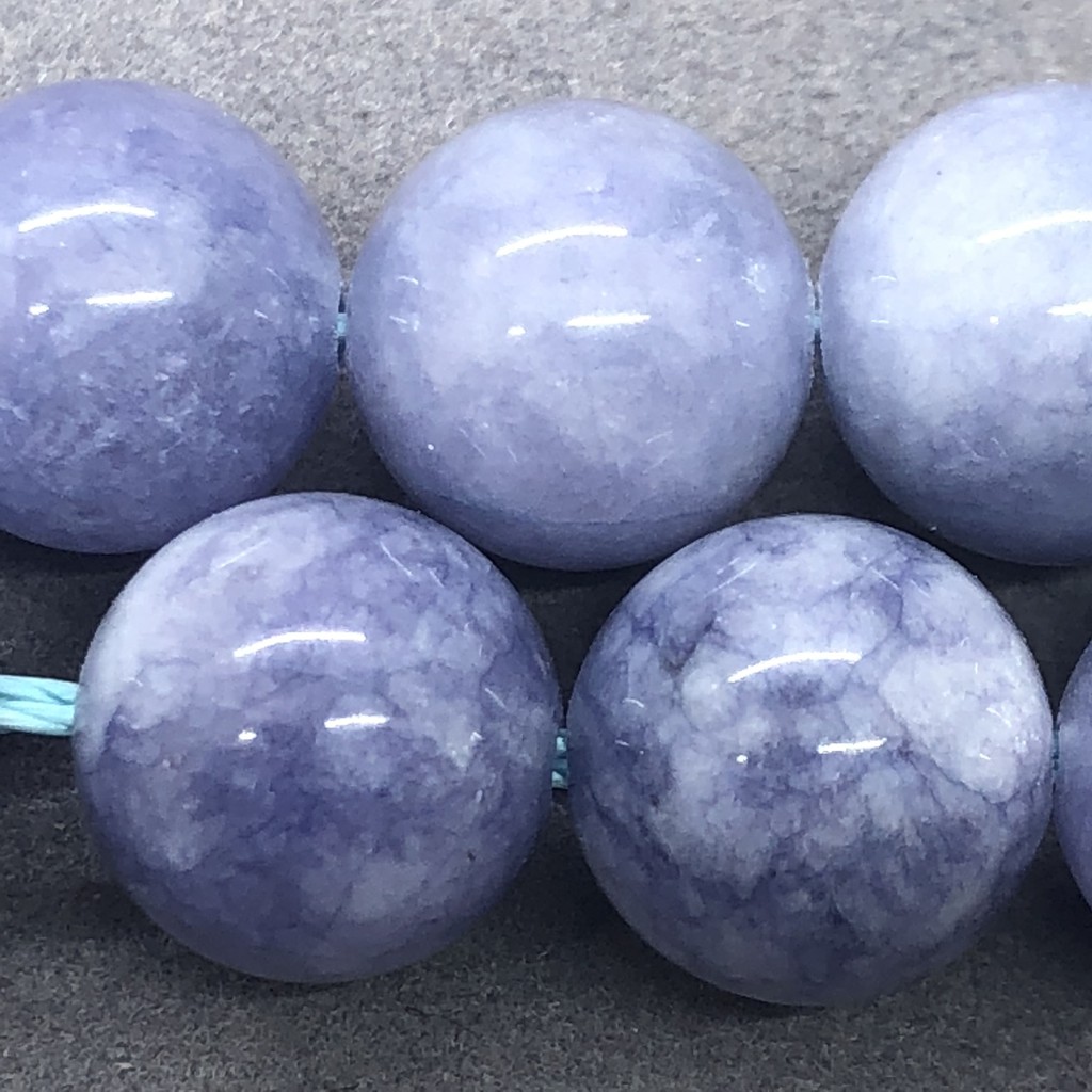 Chuỗi Hạt Đá Chalcedony Tím Tự Nhiên 4-14mm Dùng Làm Đồ Trang Sức Thủ Công