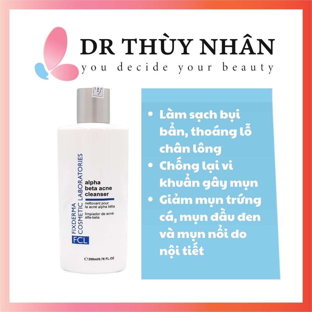 Sữa rửa mặt ngăn ngừa & giảm mụn FCL Alpha Beta Acne cleanser