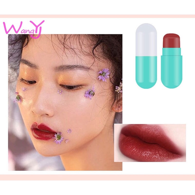 [Hàng mới về] Set 5 thỏi son môi thạch có dưỡng lâu trôi thiết kế vỏ dạng viên thuốc xinh xắn | BigBuy360 - bigbuy360.vn