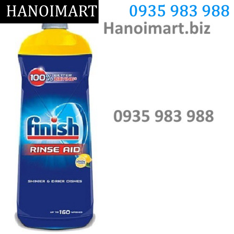 Combo 70 Viên Finish eco Hữu cơ cho Máy + Nước làm Bóng Finish 400ml chuyên dùng cho máy