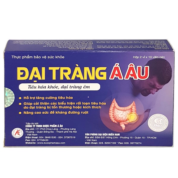 Đại Tràng Á Âu, hỗ trợ cải thiện rối loạn tiêu hóa do đại tràng tổn thương