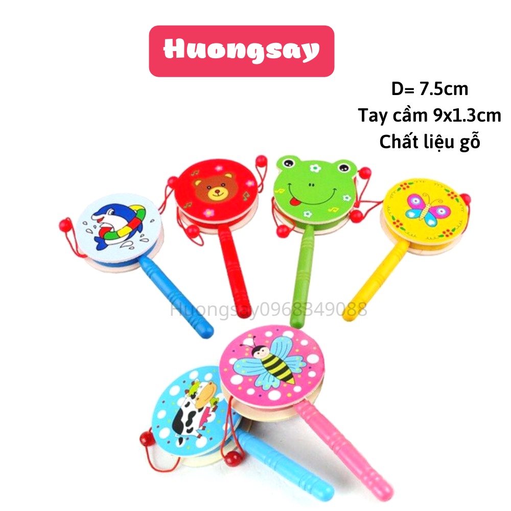 Đồ chơi Trống Lắc cầm tay cho bé