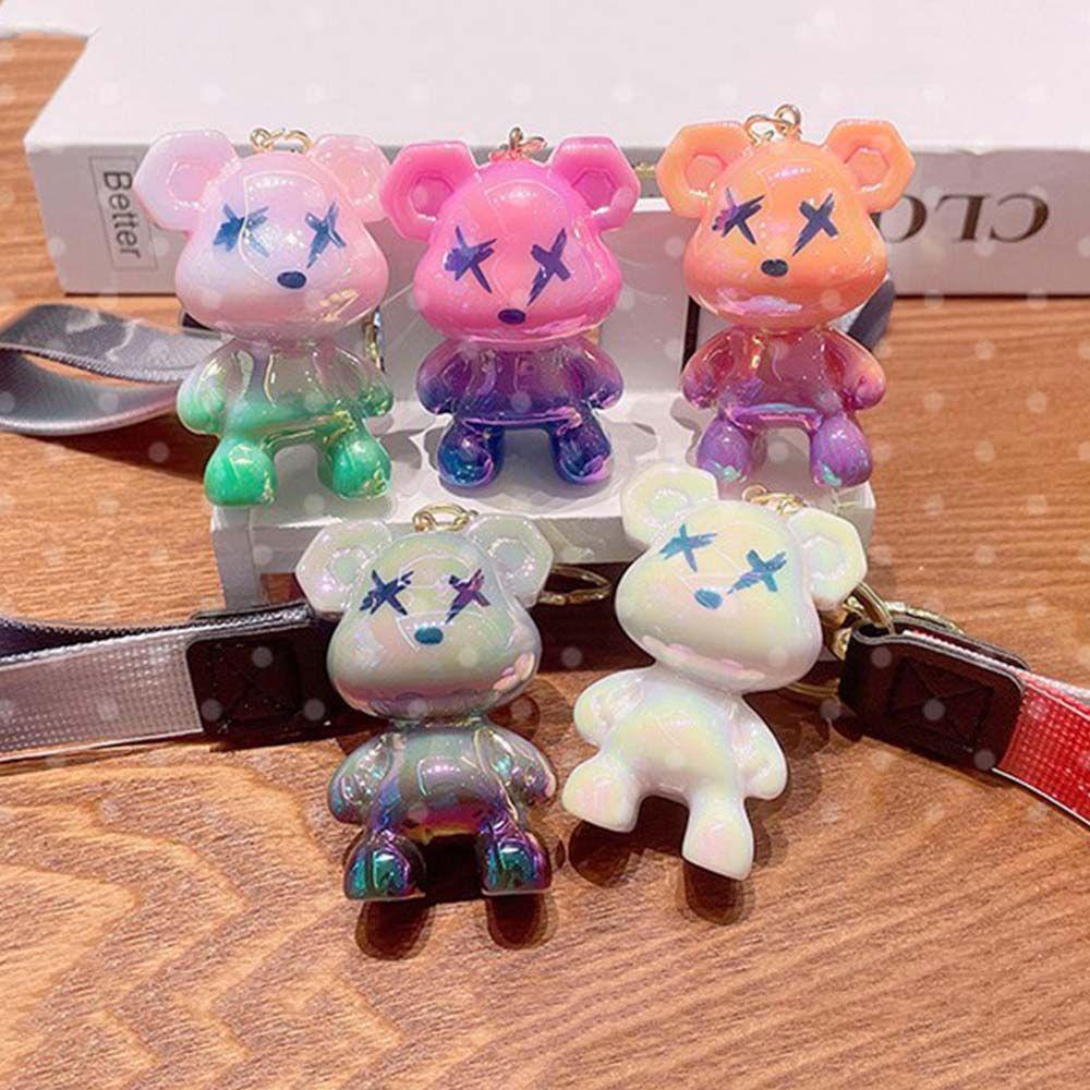 DARNELL Móc Khóa Hình Gấu Bông Màu Gradient Dễ Thương