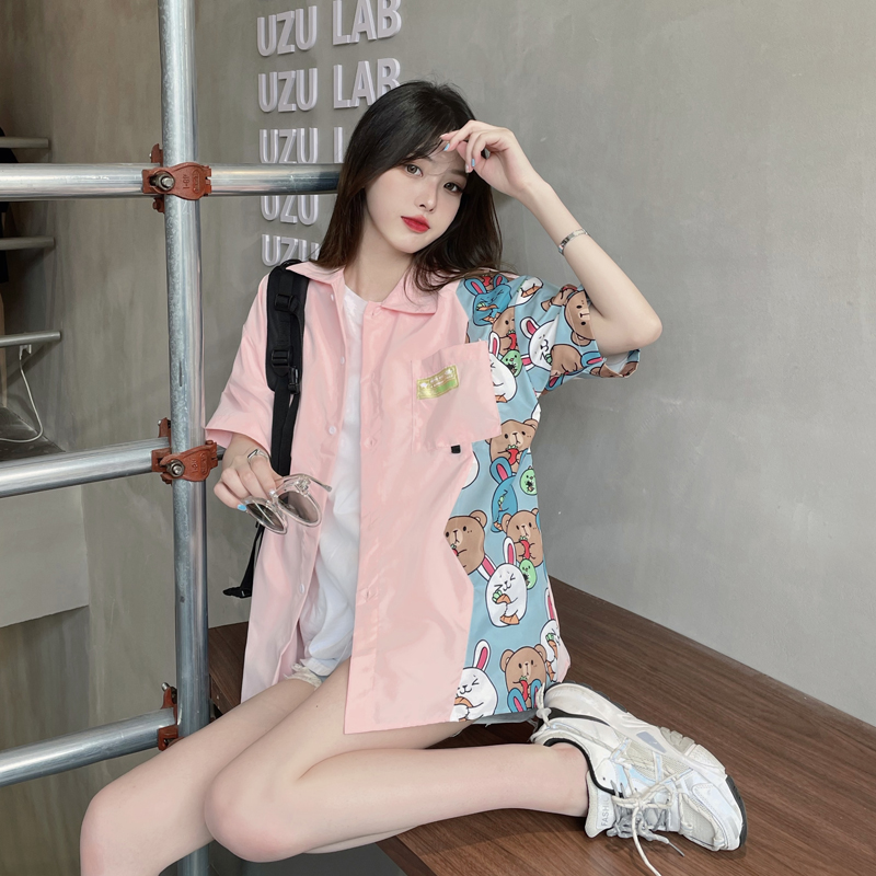 Áo sơ mi tay ngắn thời trang dành cho nữ