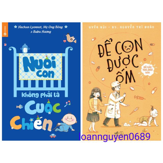 Sách - Combo Để con được ốm + Nuôi con không phải là cuộc chiến