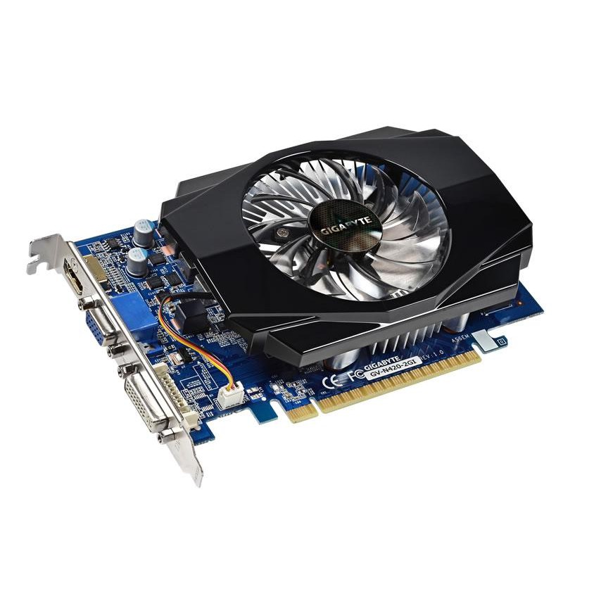 189 GIGABYTE GV-N420-2GI (NVIDIA GeForce GT 420, GDDR3 2GB, 128 bit, PCI-E 2.0) (Cũ)