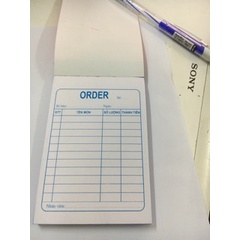 Sổ order 3 liên cacbon dày - 100 tờ/ quyển - văn phòng phẩm HOKAMI STORE