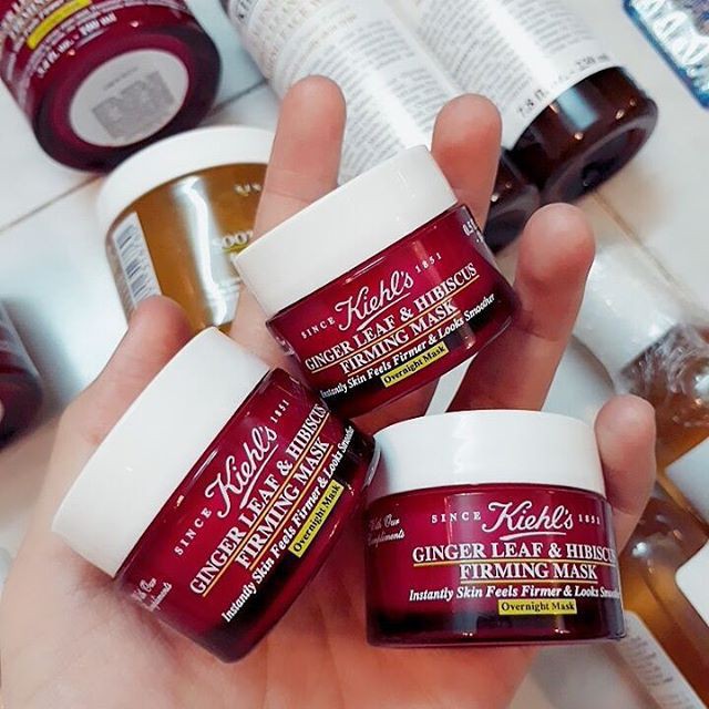 Mặt Nạ Ngủ Kiehls Gừng Ginger Leaf And Hibiscus Firming Mask 14ml