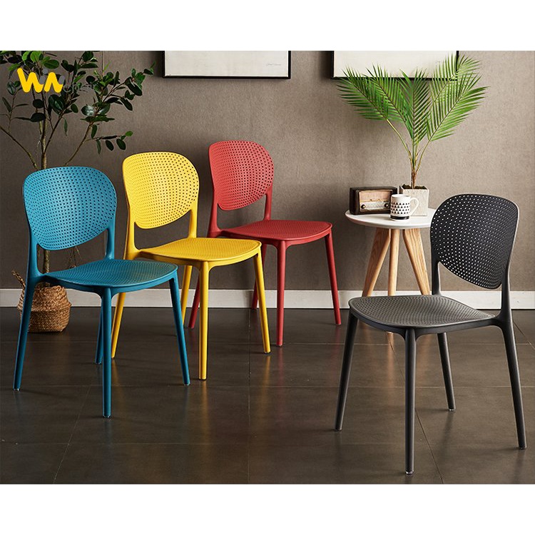 Ghế Lỗ Nhựa Đúc Nguyên Khối Hol Sankyo Thủng Lỗ Tựa Lưng Ngồi Quán Cafe, Nhà Hàng, Hội Nghị