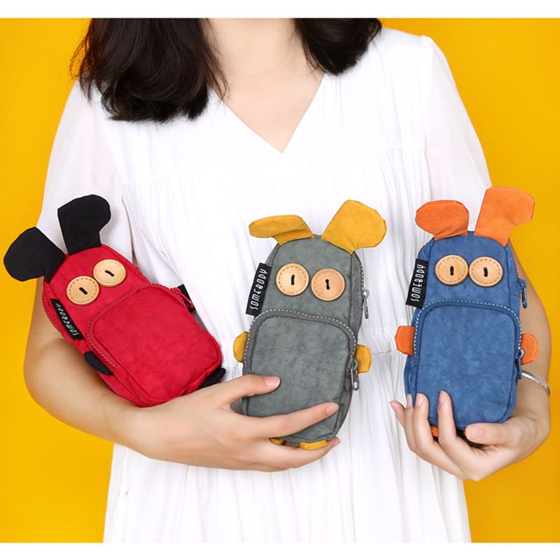 Túi Đựng Bút / Đồ Trang Điểm Họa Tiết Thỏ Hoạt Hình Mới Lạ Cho Học Sinh