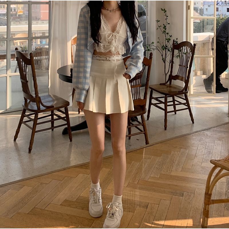 Áo hai dây phối ren đính nơ quyến rũ dành cho nữ