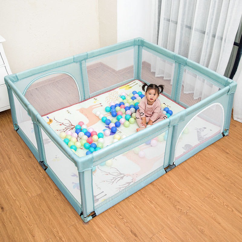 QUÂY CŨI KIÊM NHÀ BÓNG CHO BÉ CHỐNG VA ĐẬP, QUÂY CŨI BAPR VỆ AN TOÀN CHO BÉ 1M5 X 1M5 và 1m2 x 1m8