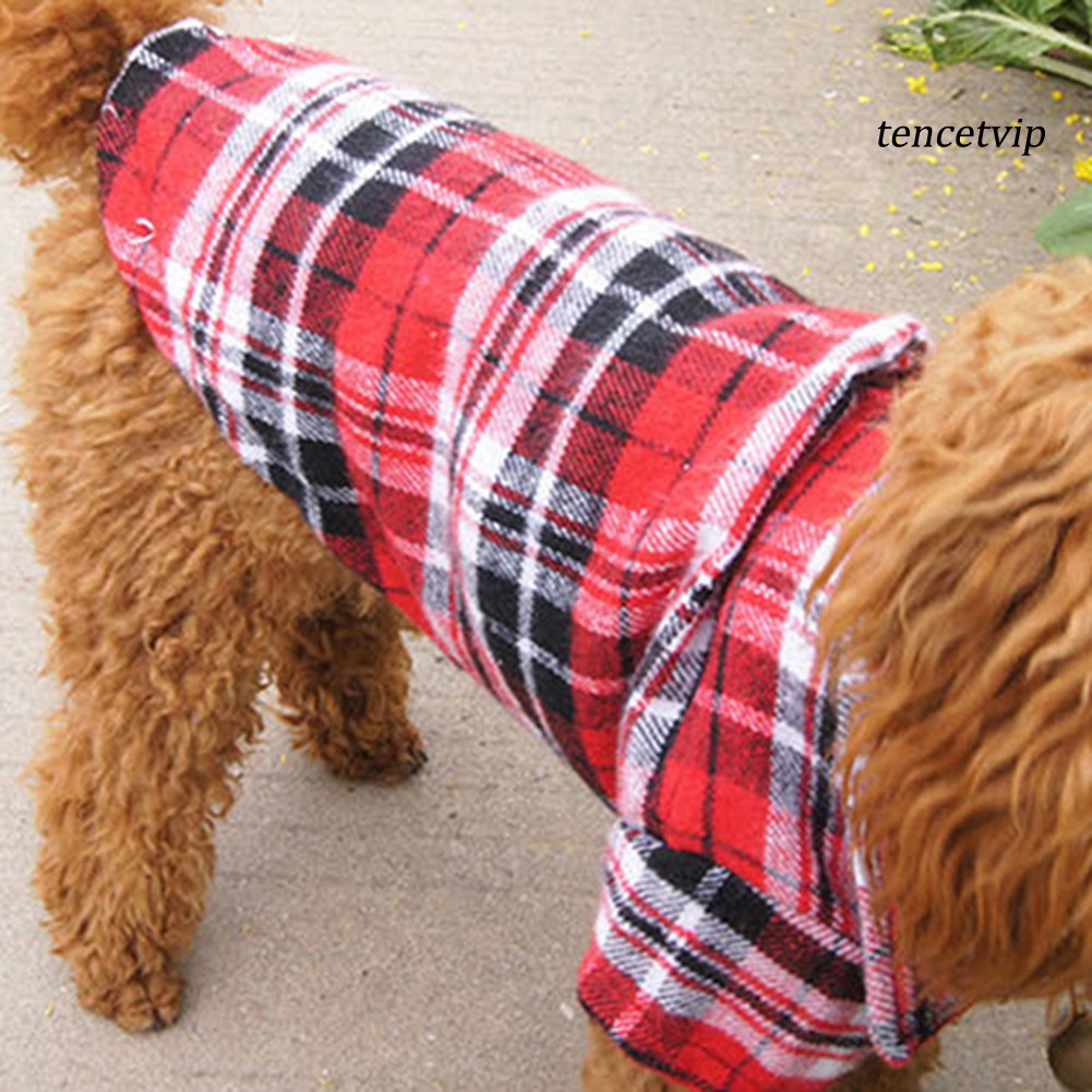Áo sơ mi kẻ sọc ca rô size XS S M L dành cho thú cưng