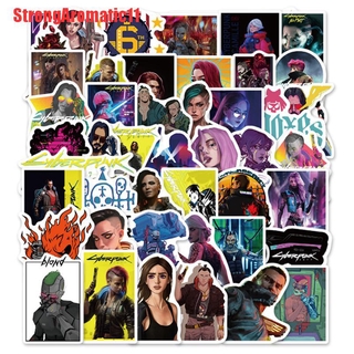 Miếng Dán Trang Trí Chống Thấm Nước Hình STRO Cyberpunk 2077*50