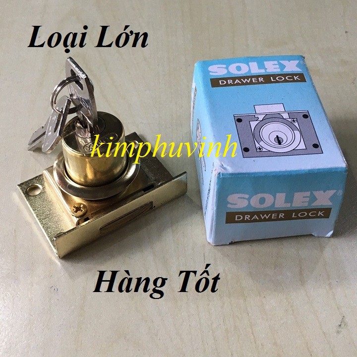 01 Ổ KHÓA TỦ CAO CẤP SOLEX LOẠI 1 - Ổ KHÓA TỦ TỐT LOẠI LỚN