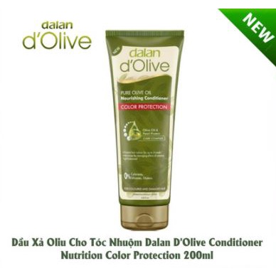 Dầu Xả Olive Cho Tóc Nhuộm Dalan D'Olive Conditioner Nutrition Color Protection 200ml