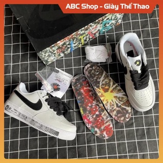 [FreeShip + Hàng Sịn Sò] Giày AF1 hoa cúc trắng tróc sơn para 2.0 mới, Giầy Sneaker Force Air Đen cao cấp