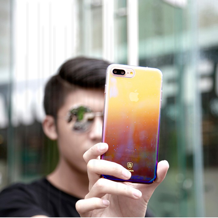 ỐP LƯNG BASEUS GLAZE đổi màu cho IPhone 7 PLUS 8 Plus