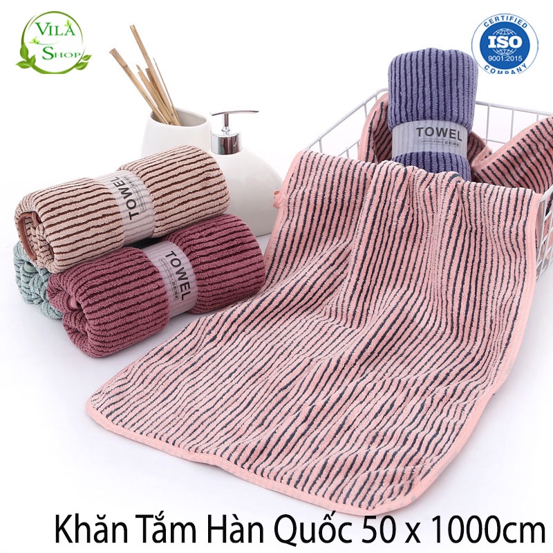 Khăn Tắm Cotton, Khăn Bông Cao Cấp Mềm Mịn Siêu Thấm Nước, Khăn Tắm Cao Cấp Đa Năng Nhiều Kích Thước Màu Sắc