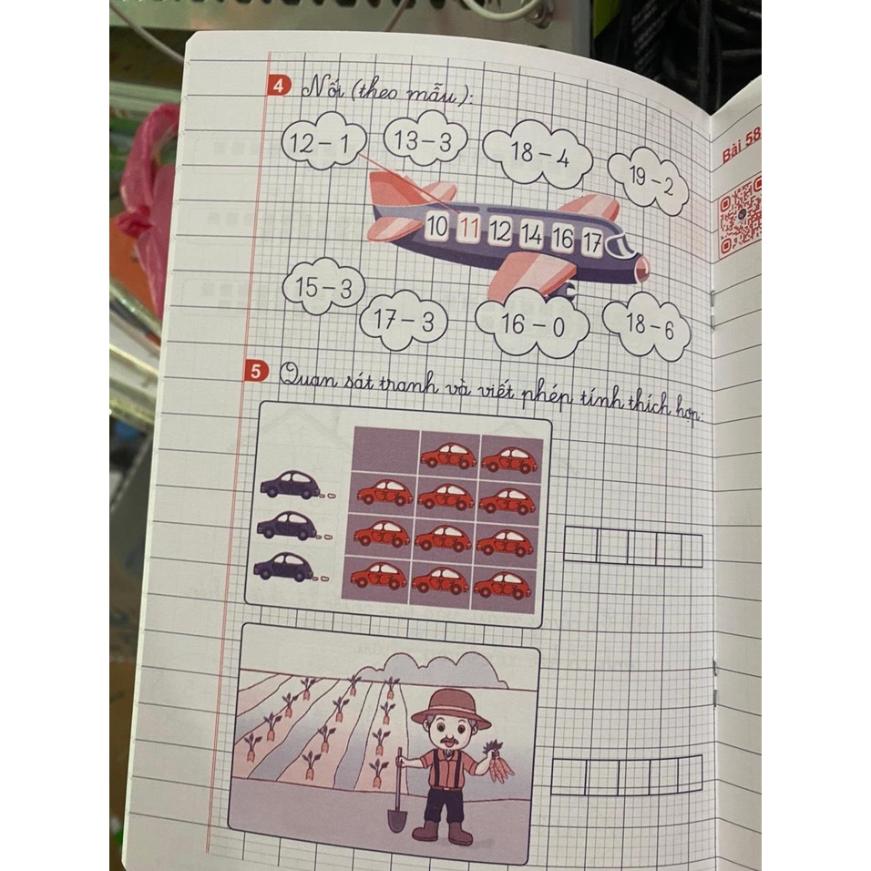 Sách - Vở ô li bài tập toán 1 tập 2 CD