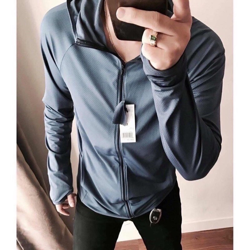 Áo Khoác Nam Đi Nắng Vải Thun Lạnh Kim Cương