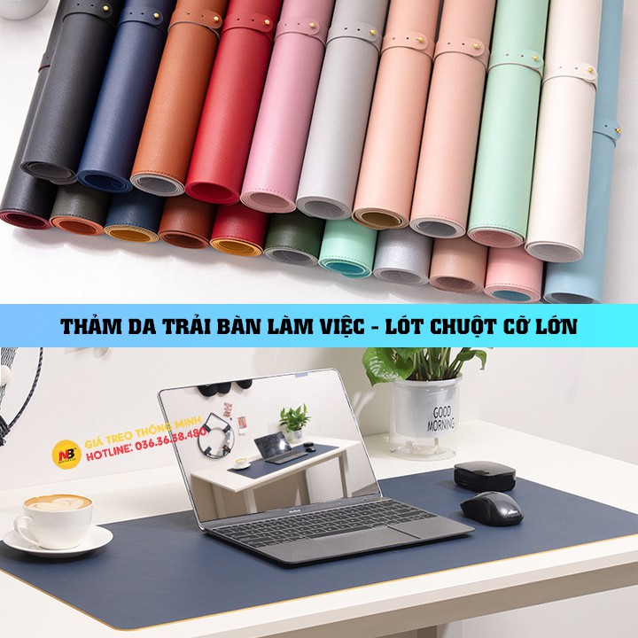 Tấm lót bàn di chuột cỡ lớn - Thảm da trải bàn làm việc Deskpad - Lót Chuột Mouse pad bằng da PU - Sang - Xịn - Mịn - Êm