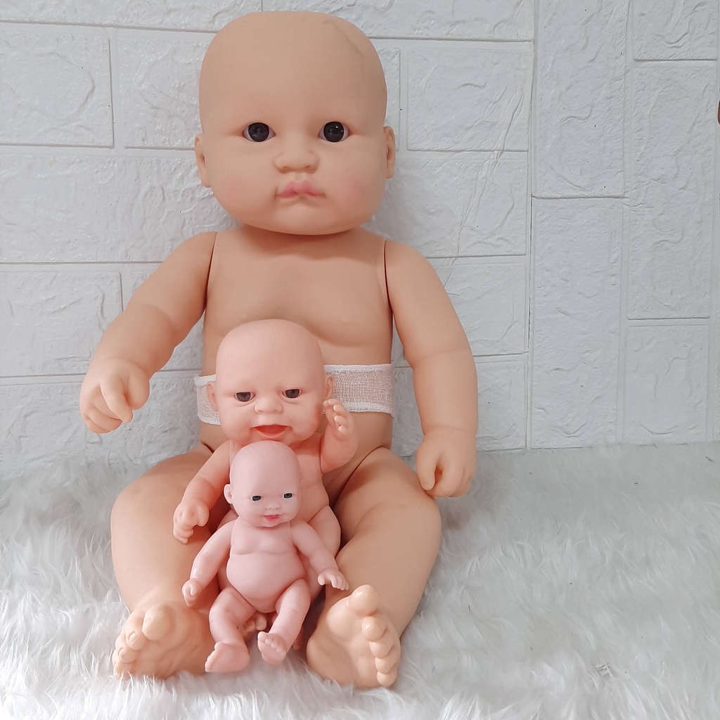 {Giá Sỉ} Búp Bê Tái sinh Bé trai 50 cm Mô Hình Búp Bê Tiền Sản _ Reborn Doll  Silicone Body 20 inch doll