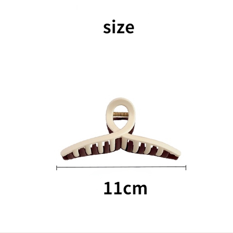 Kẹp tóc acrylic hai màu cỡ lớn thời trang Hàn Quốc