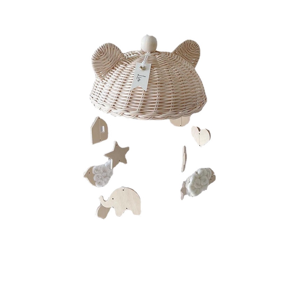 Chuông Gió Bằng Gỗ handmade Làm Bằng Thủ Công Trang Trí Phòng Ngủ Cho Bé