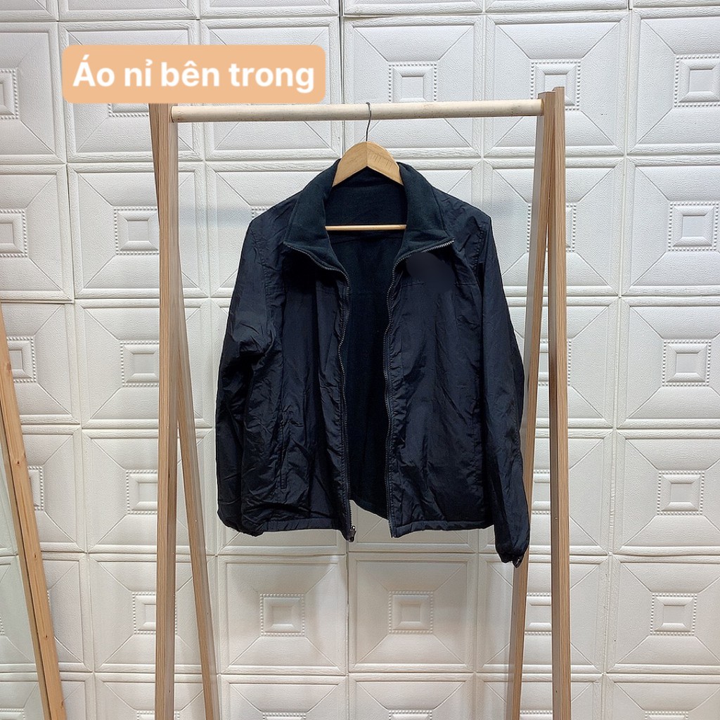Áo khoác gió 3 lớp chống thấm nước lót nỉ giữ ấm cơ thể lớp 3 lót nỉ có thể tháo rời 2G14