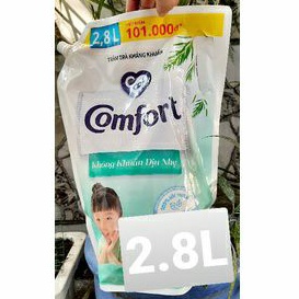 Nước xả vải Comfort 2.8L Tràm Trà Kháng Khuẩn Dịu Nhẹ Gói to khủng lồ