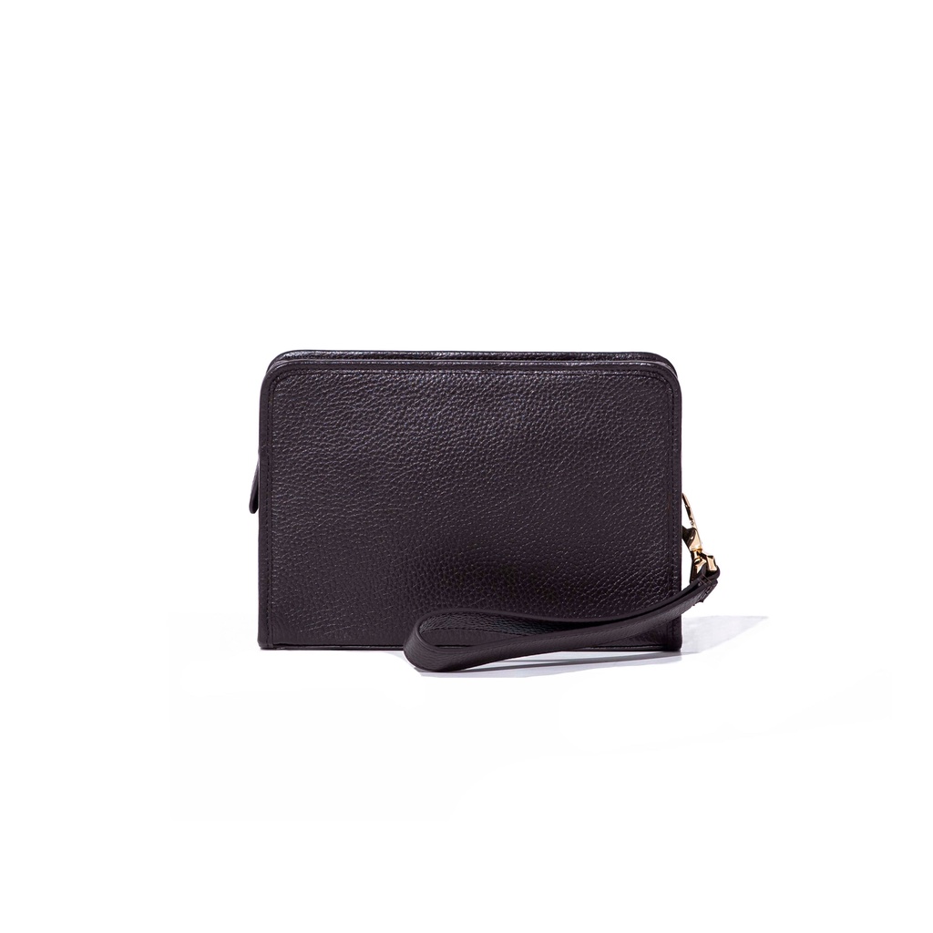 Clutch Nam Có Quai CầmTay WT Leather TRUNK-A5 Da Bò Thật. Màu Đen, Nâu