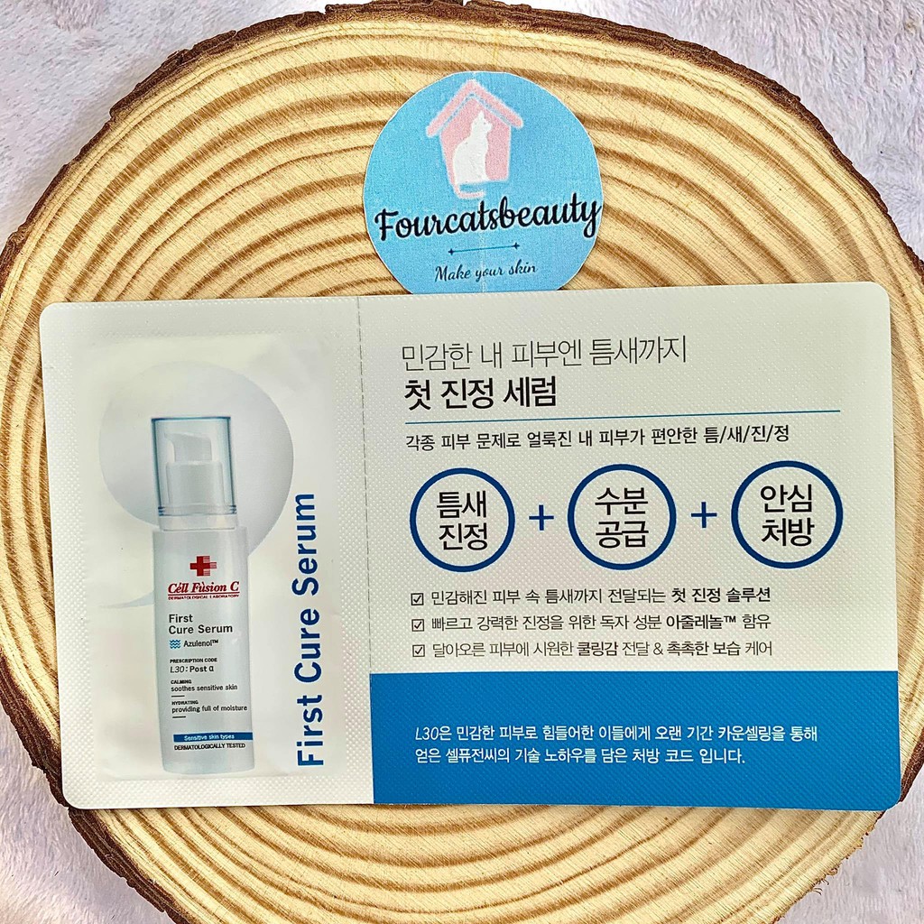Sample Chăm Sóc Da Chuyên Sâu Cell Fusion C First Cure Serum/ Calming Down Cream/ Aquaporin Cream