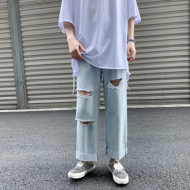 quần baggy jean nam nữ - rách gối trẻ trung- năng động- Kèm ảnh thật --cam kết đổi trả free phí ship-N20 | BigBuy360 - bigbuy360.vn