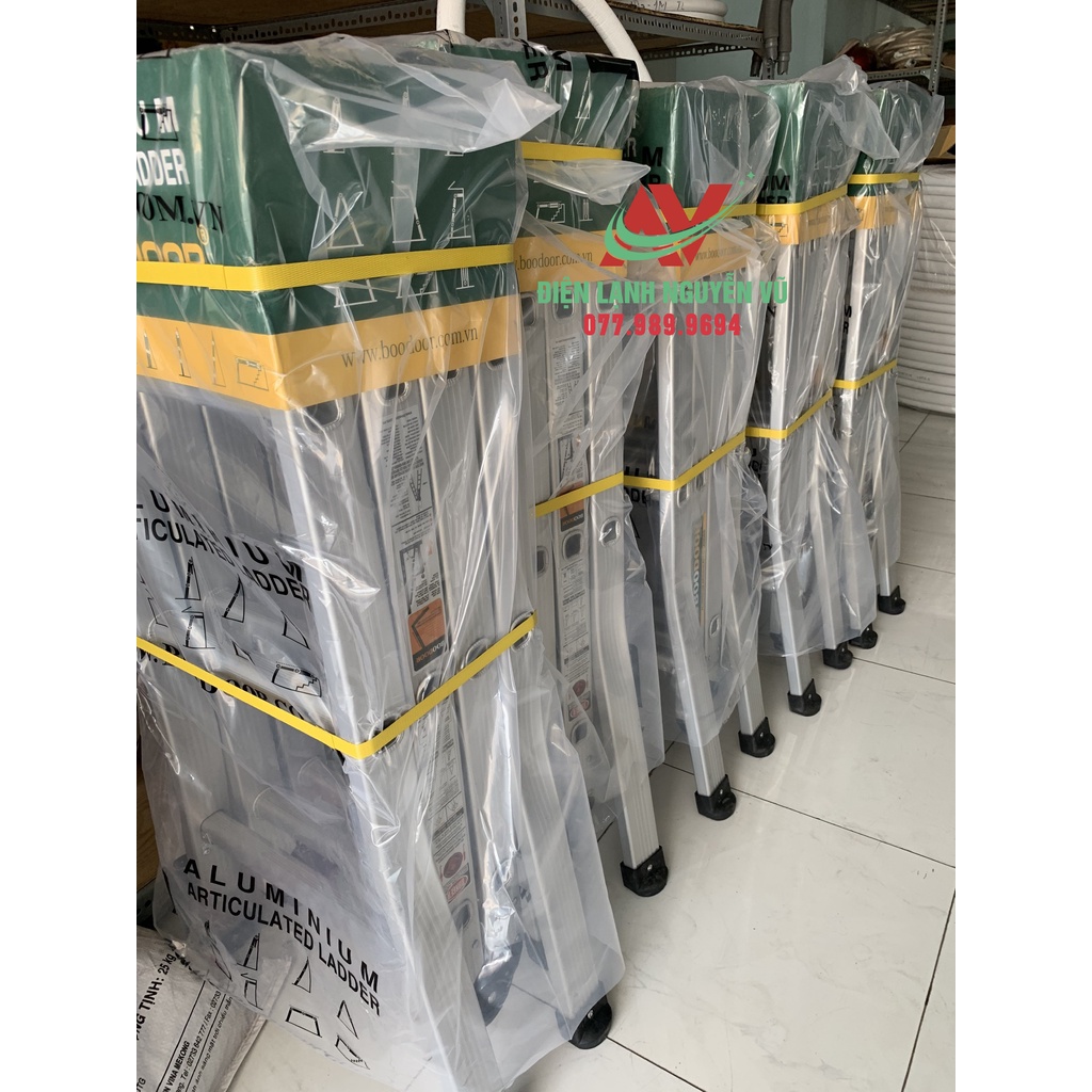 Thang nhôm gấp khúc 3 bậc Boodoor