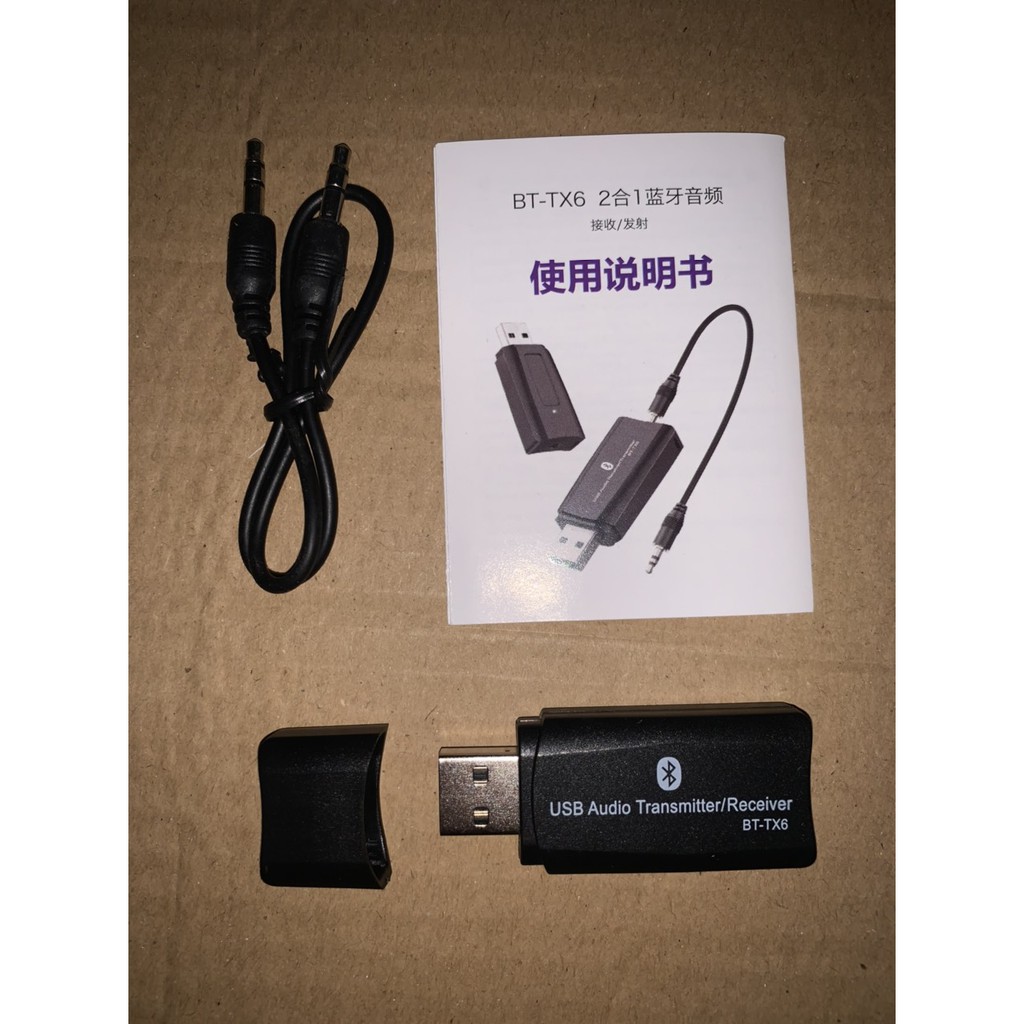 USB Bluetooth 5.0 (2in1) BT TX6 , Thiết bị thu phát Bluetooth 2 trong 1 BT TX6