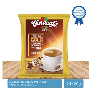 Cà phê sữa hòa tan 3in1 vinacafe gold original bịch 480g