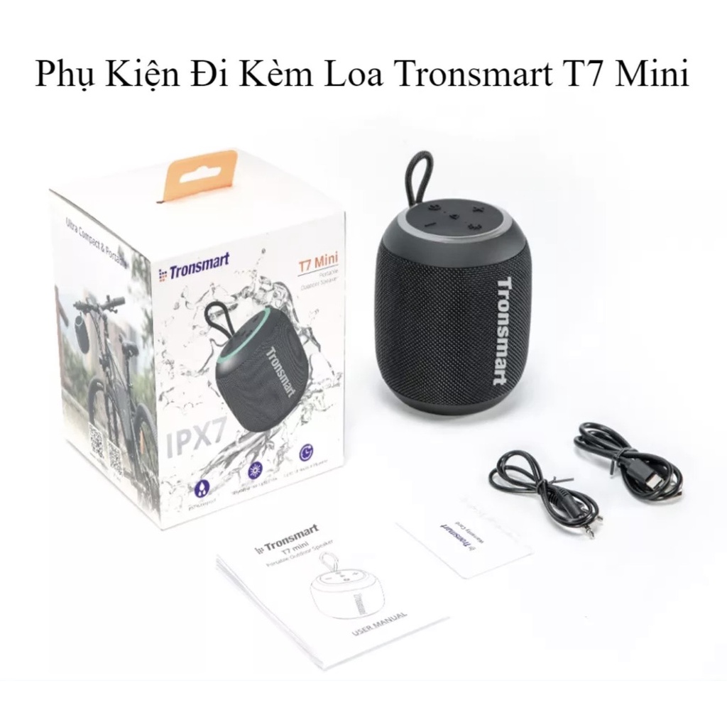 Loa Bluetooth Tronsmart T7 Mini 15W TWS Chống Thấm Nước IPX7 Chế Độ Hỗ Trợ Giọng Nói  - BẢO HÀNH 12 THÁNG