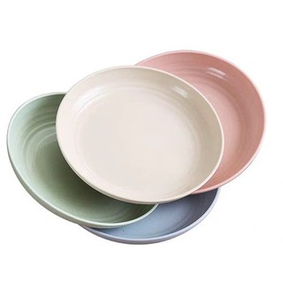 SET 6 ĐĨA NHỰA LÚA MẠCH MÀU PASTEL MẪU 2020