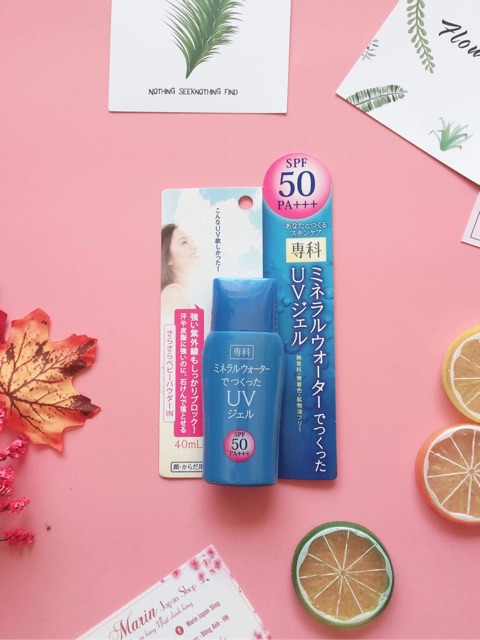 (Có bill Nhật kèm) Kem chống nắng Shiseido Hada Senka Mineral Water UV Gel SPF50,PA+++