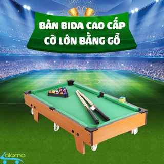 Đồ chơi bàn Bi-A bằng gỗ phủ nỉ Table Top Pool Table TTP-69 kích thước 70x40cm ⚡Dùng cho cả người lớn và trẻ nhỏ